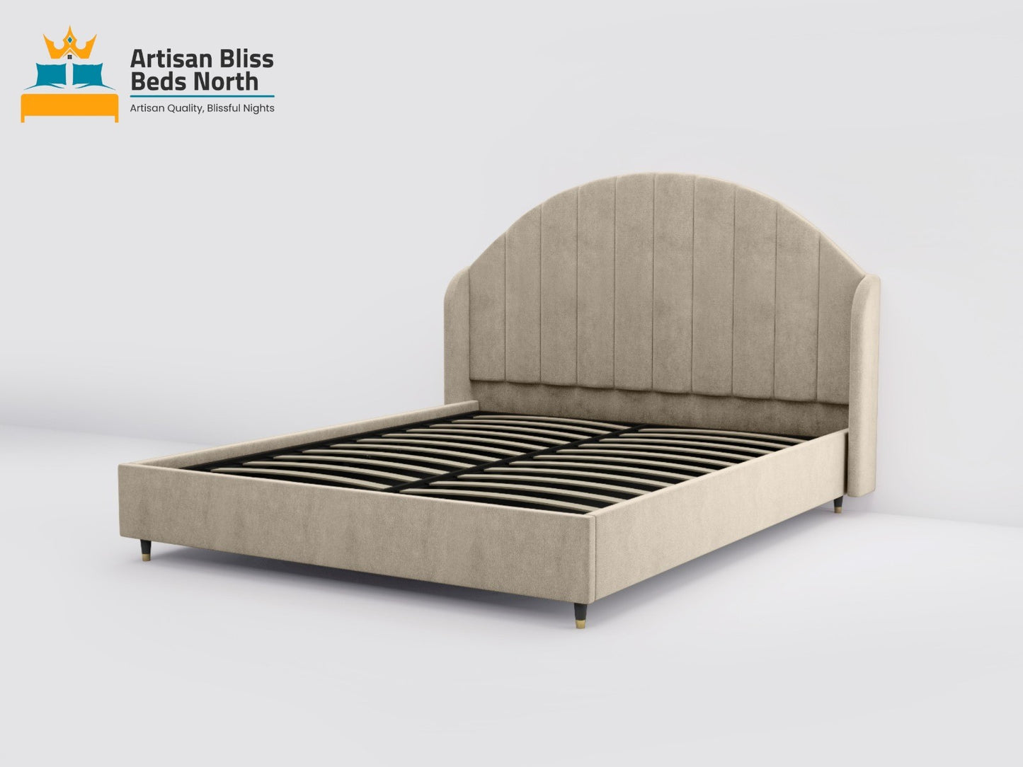 Crescent Wing Design Bed
