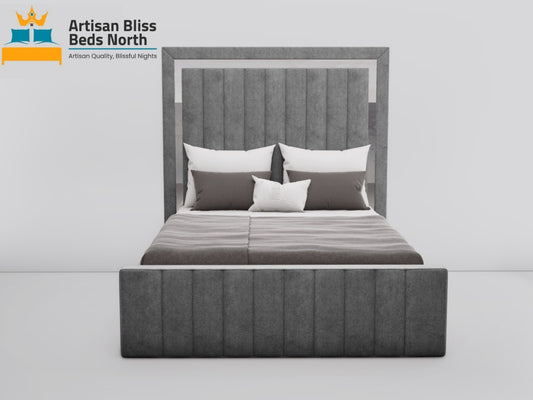 Sleek panel bed