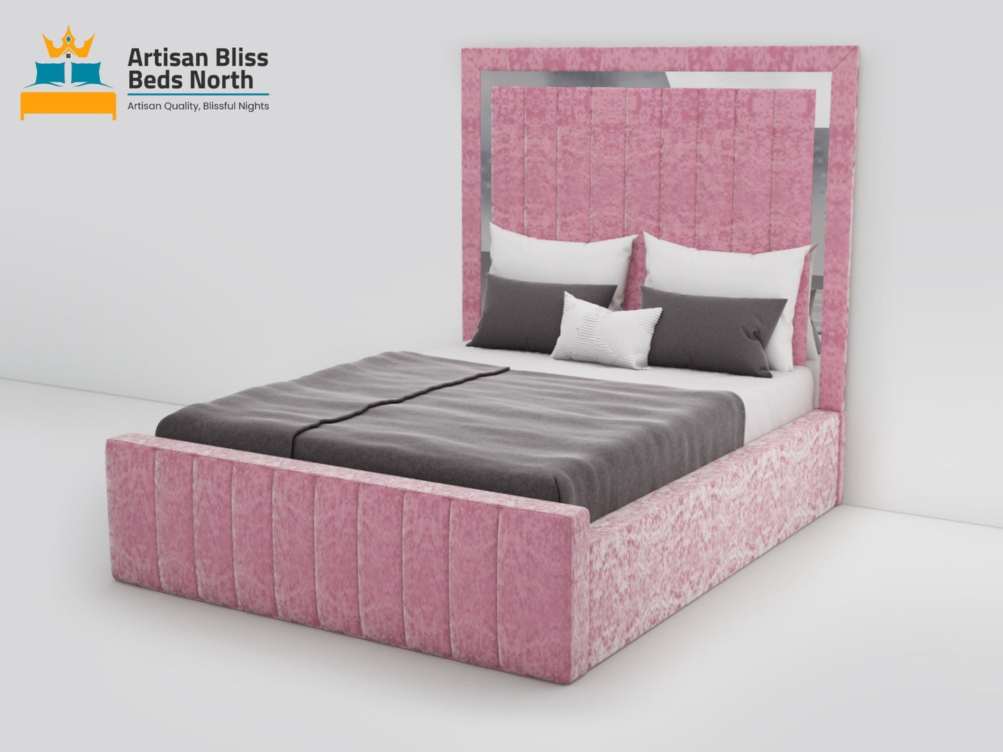Sleek panel bed