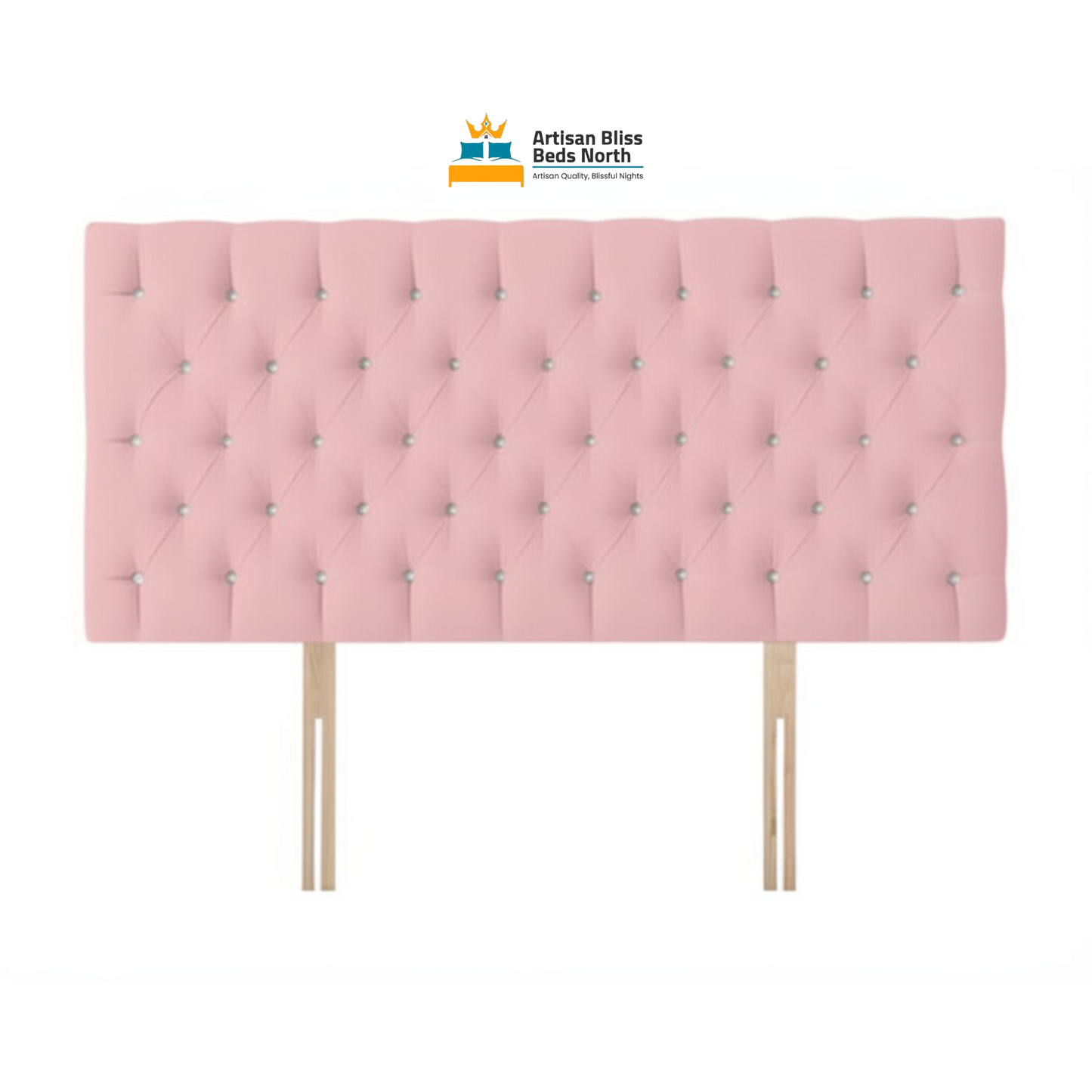 Pink Plush Velvet Headboard