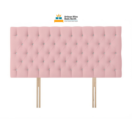 Pink Plush Velvet Headboard