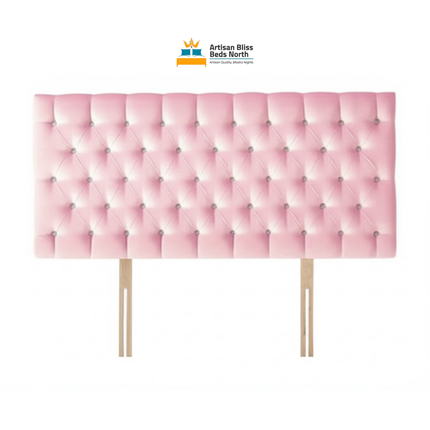 Pink Crush Velvet Headboard