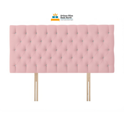 Pink Plush Velvet Headboard