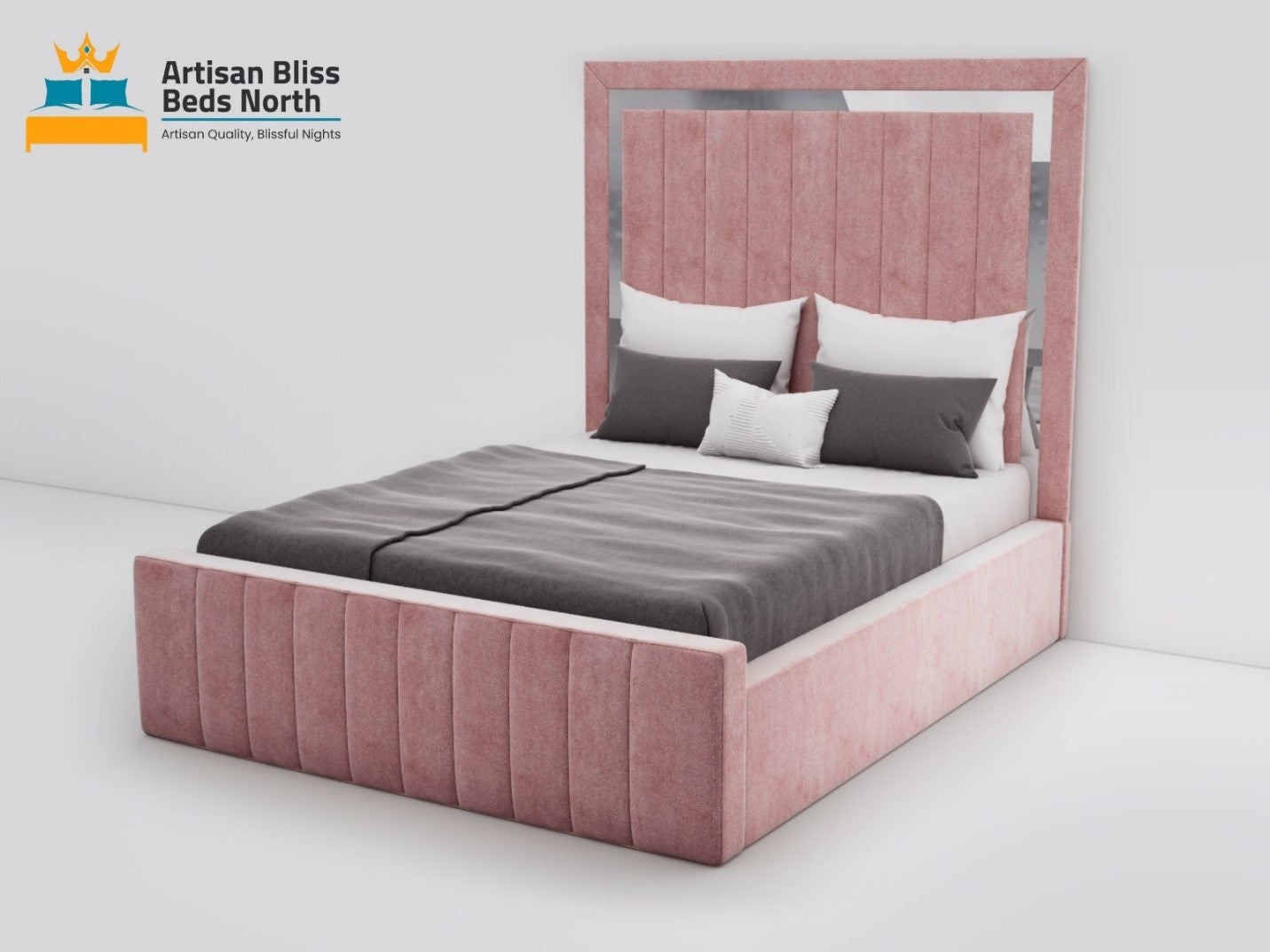 Sleek panel bed
