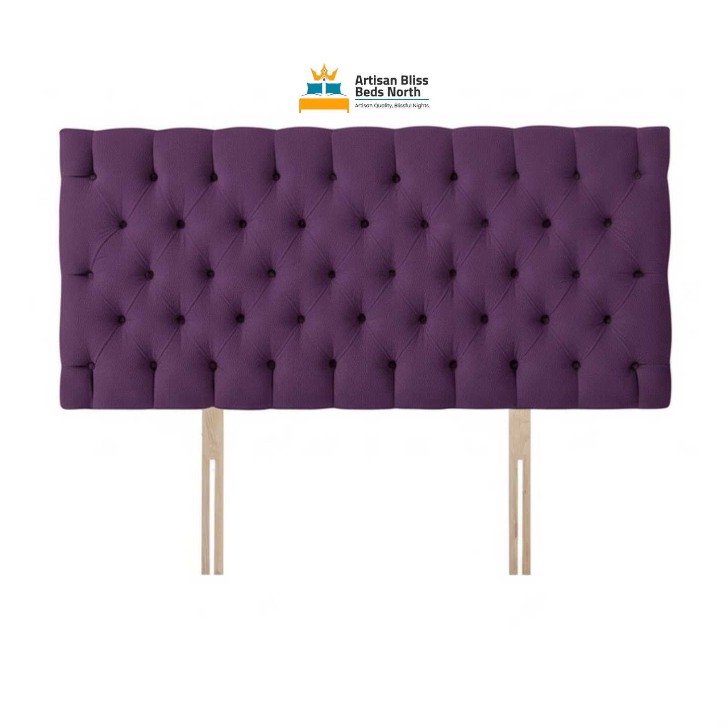 Purple Plush Velvet Headboard