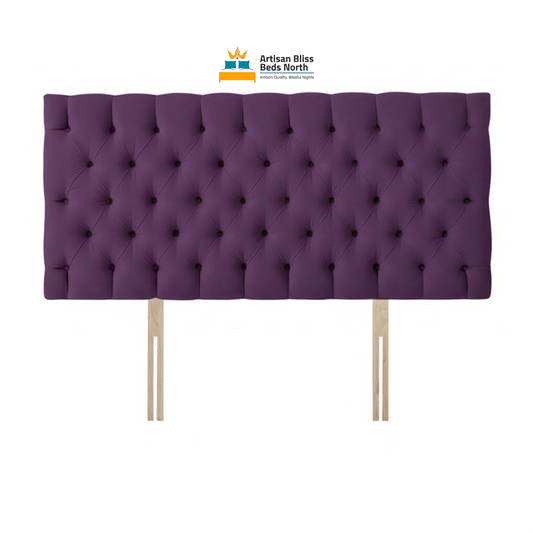 Purple Plush Velvet Headboard